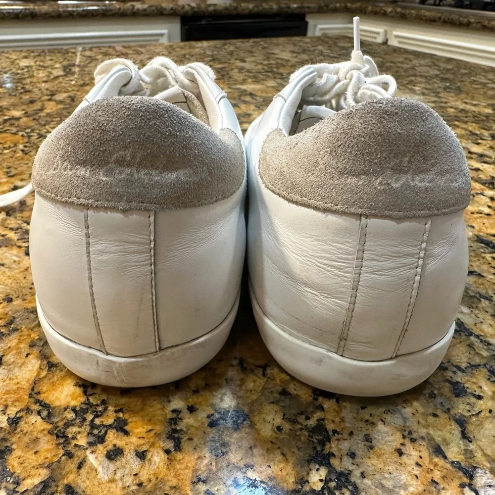 Sam Edelman White and Gray Women's Sneakers - Picture 2 of 7